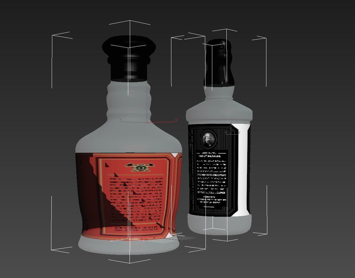 Liquor Bottle 3D model 3D model_2