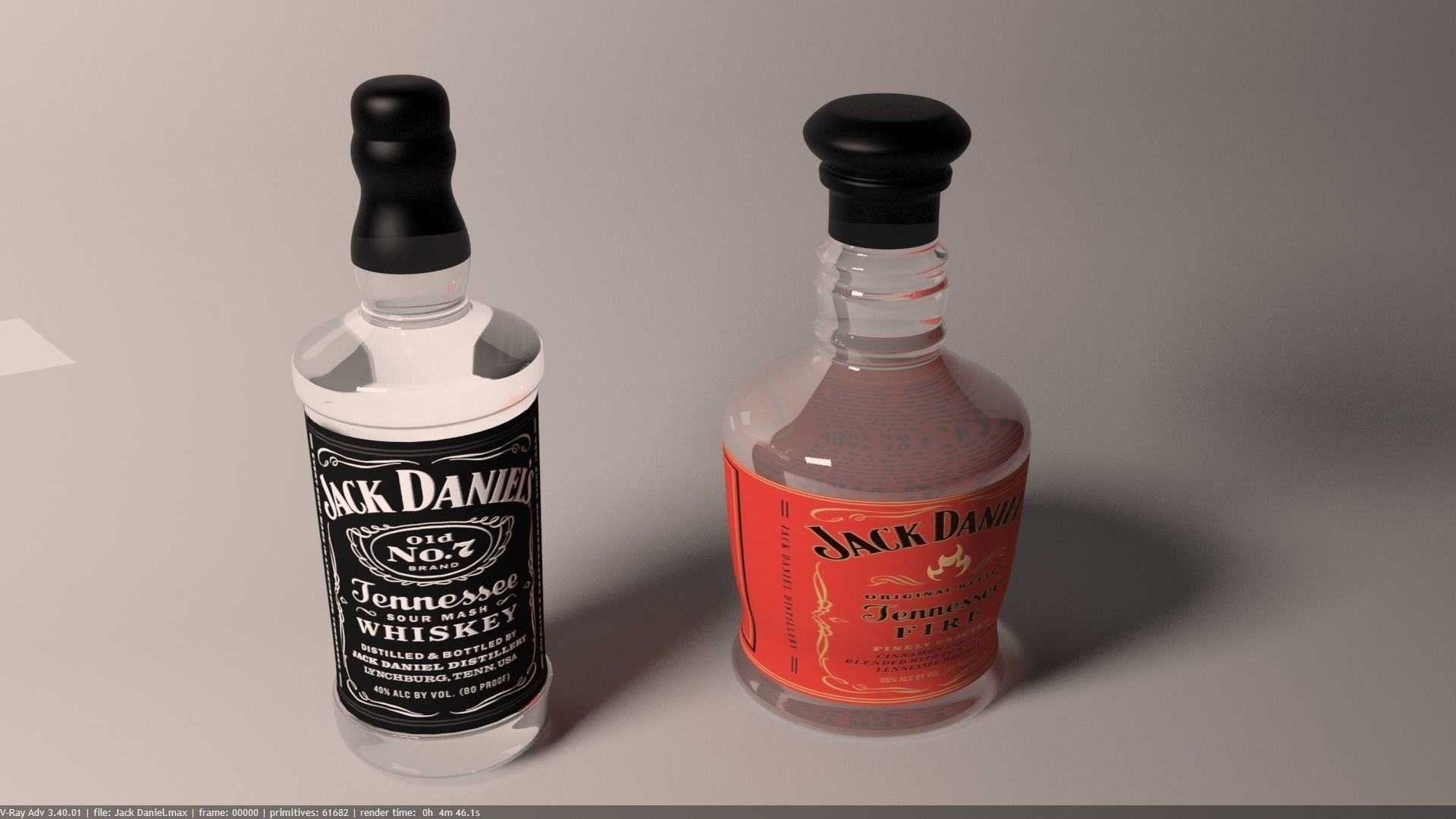 Liquor Bottle 3D model 3D model_1