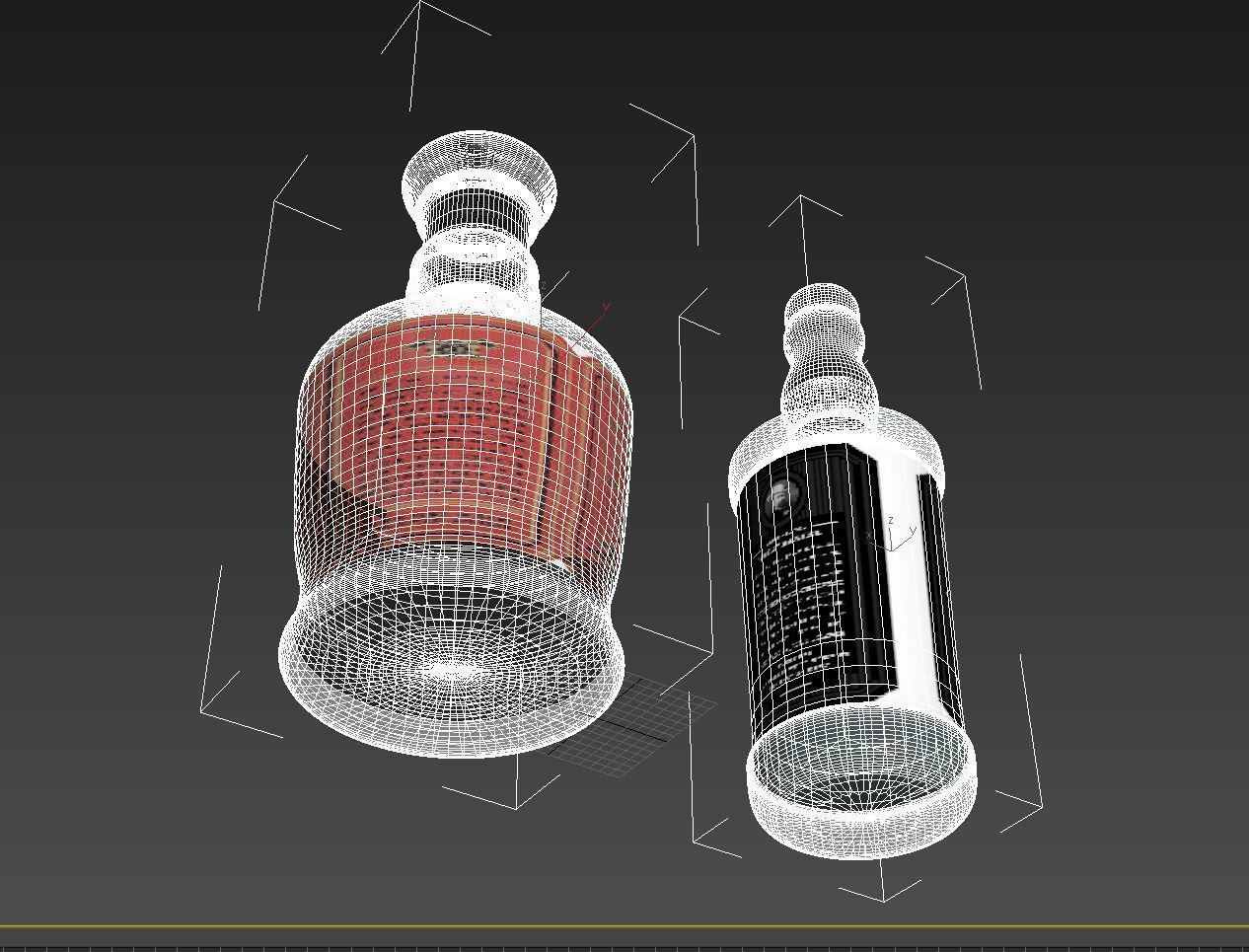 Liquor Bottle 3D model 3D model_3
