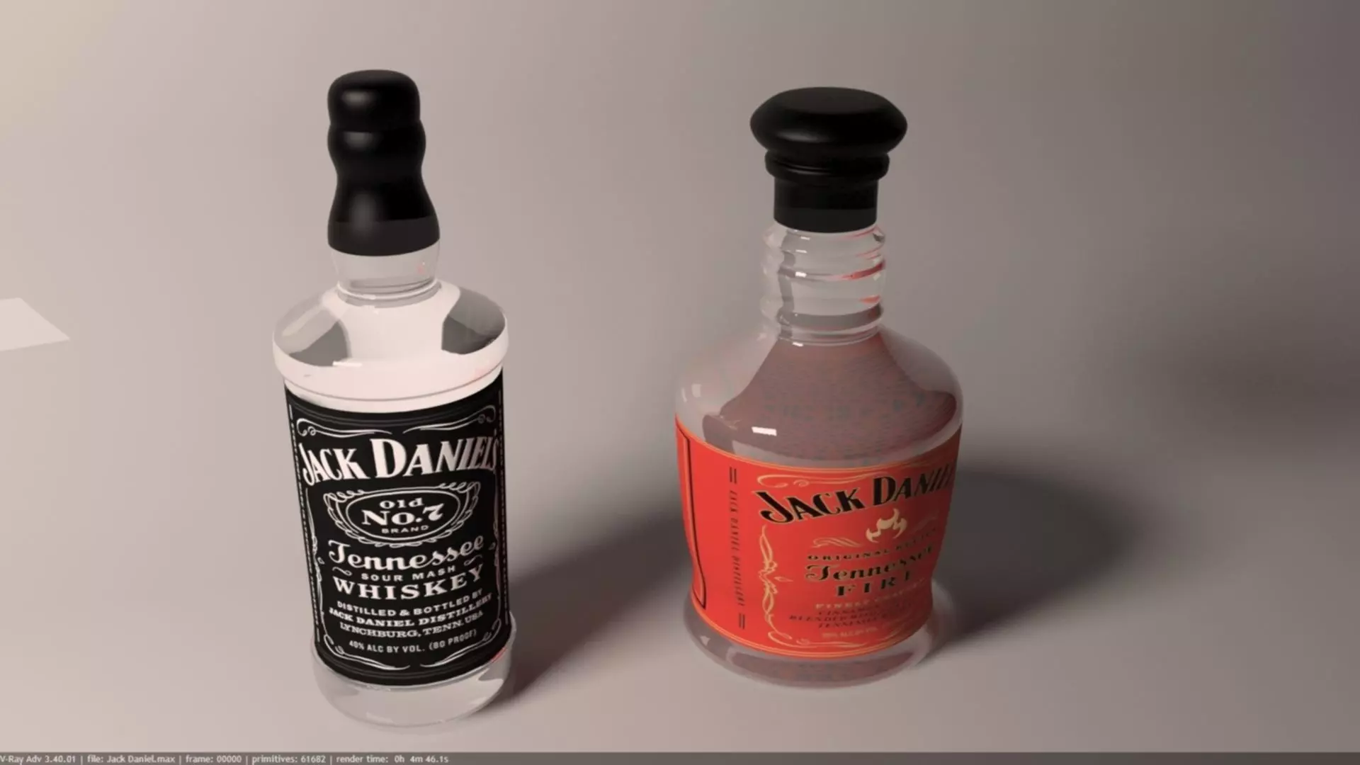 Liquor Bottle 3D model 3D model_0