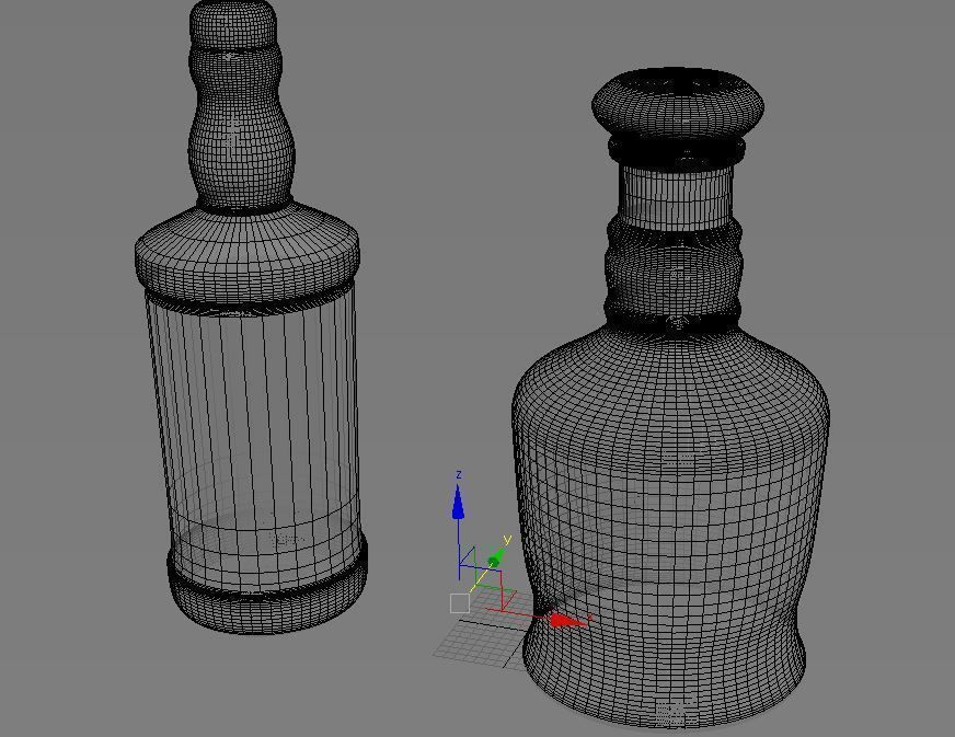 Liquor Bottle 3D model 3D model_4