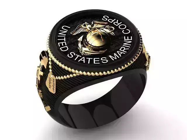 USMC Ring Free 3D print model