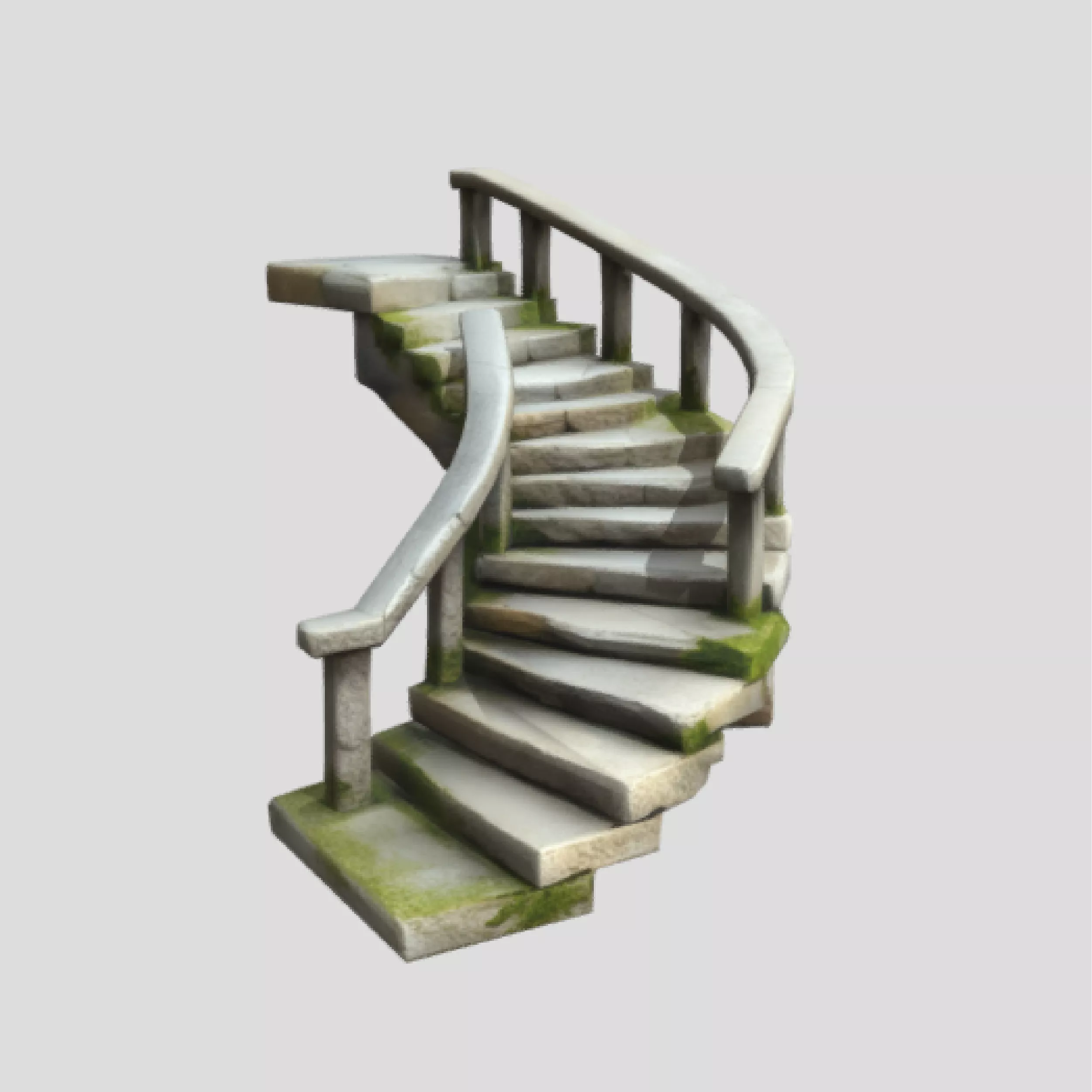 ancient stone Low-poly 3D model