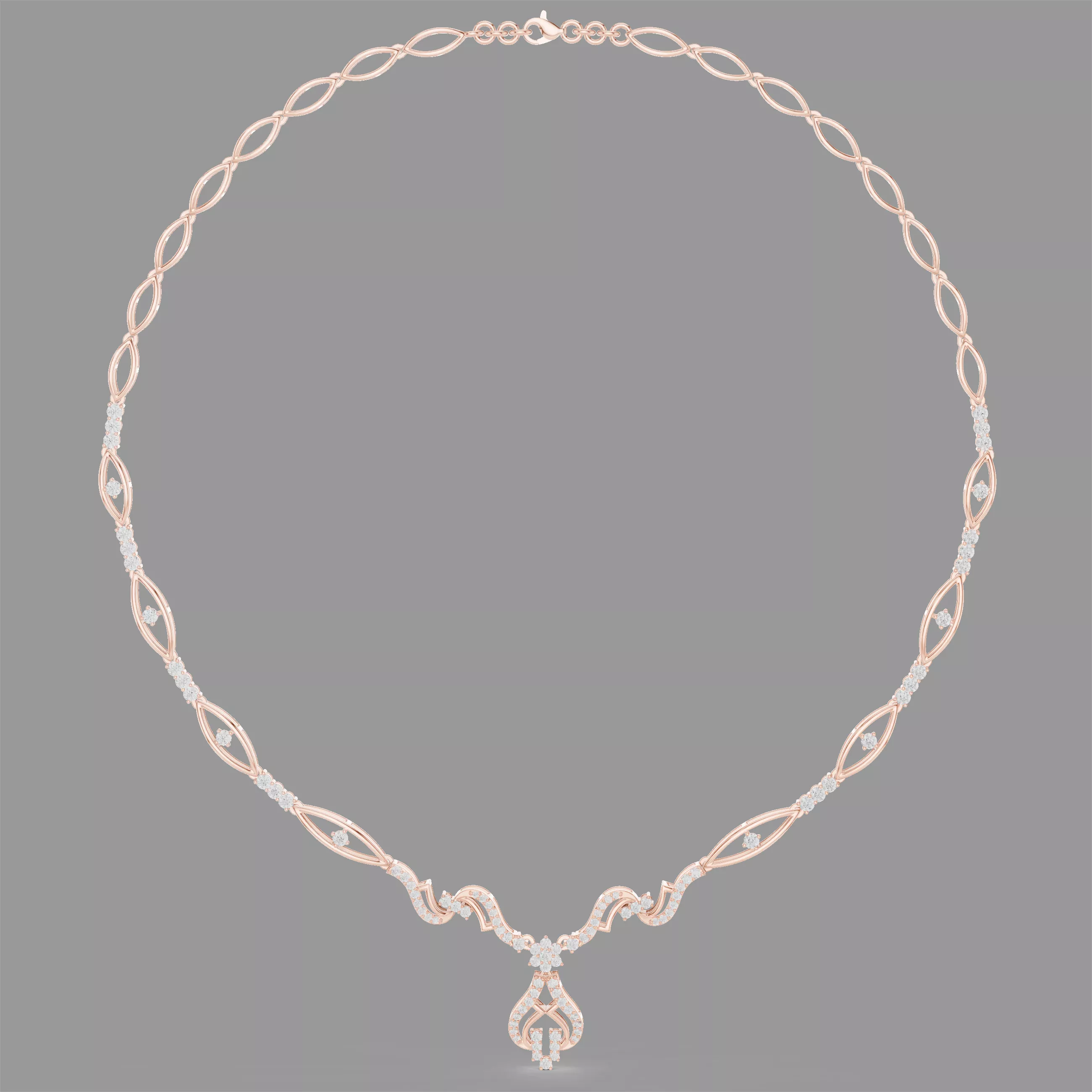 Diamond Necklace 3D print model