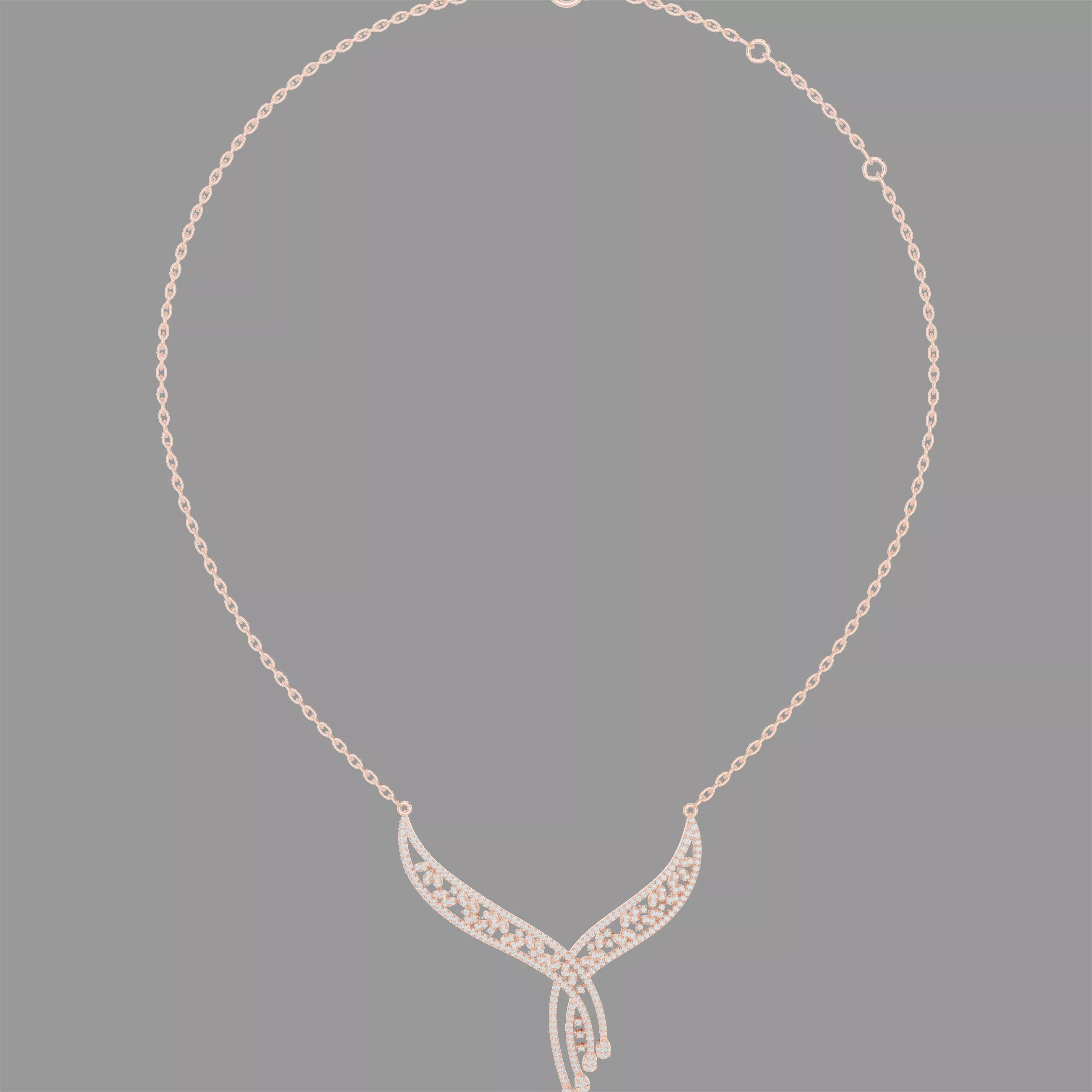 Diamond Necklace 3D print model