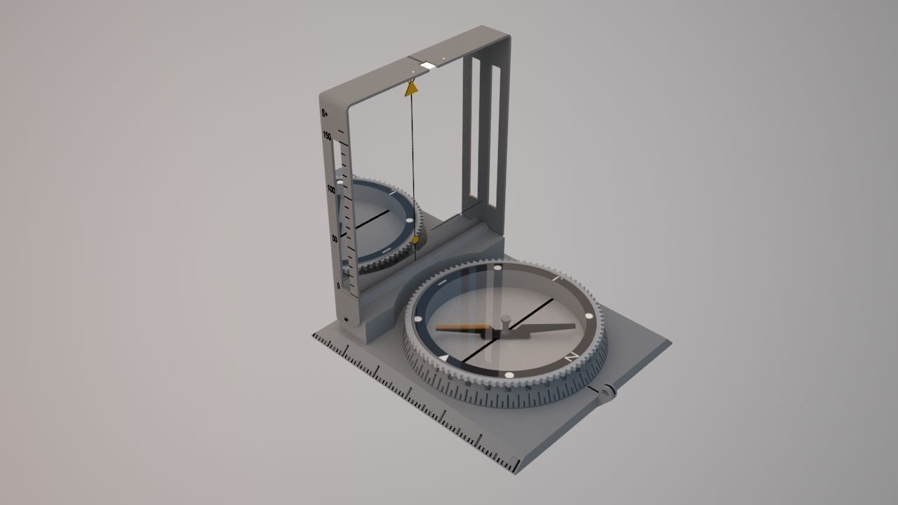 army compass 3D model_1