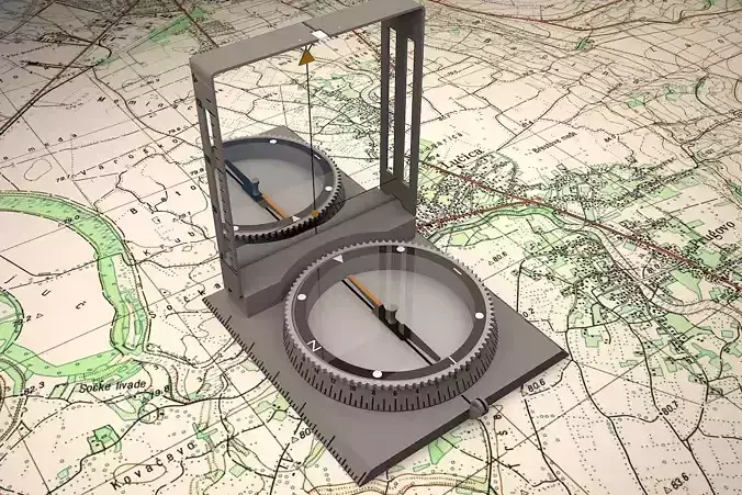 army compass 3D model