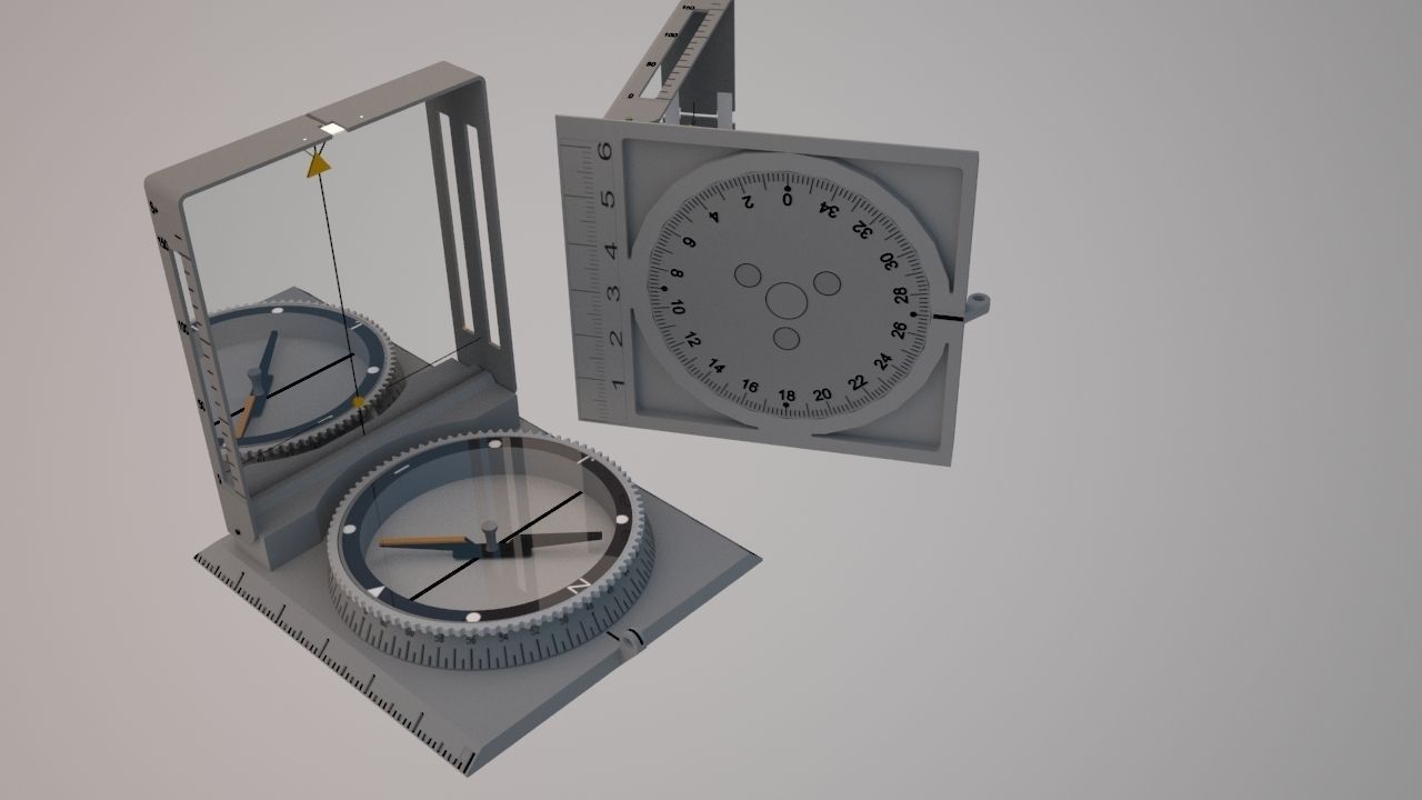 army compass 3D model_5