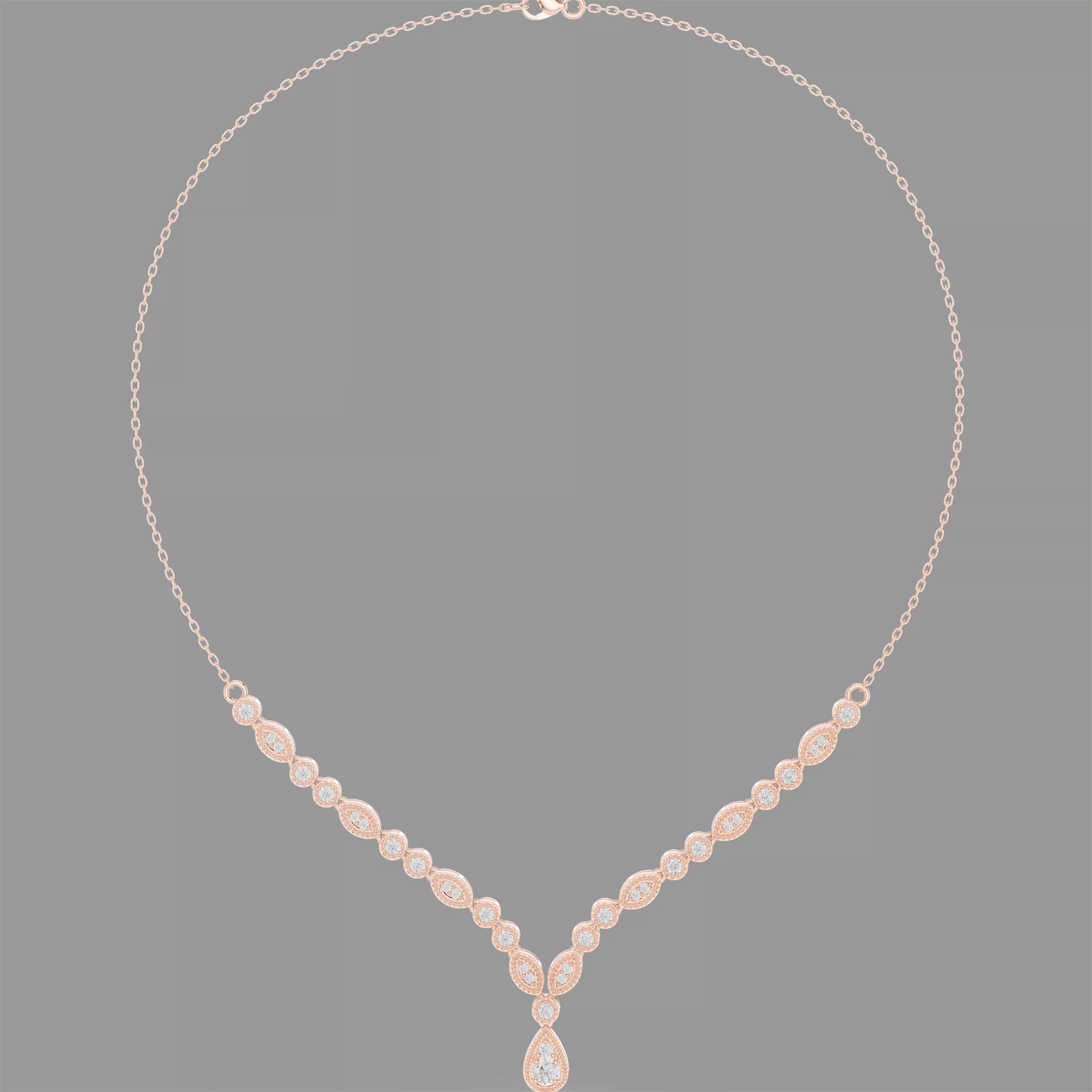 Diamond Necklace 3D print model