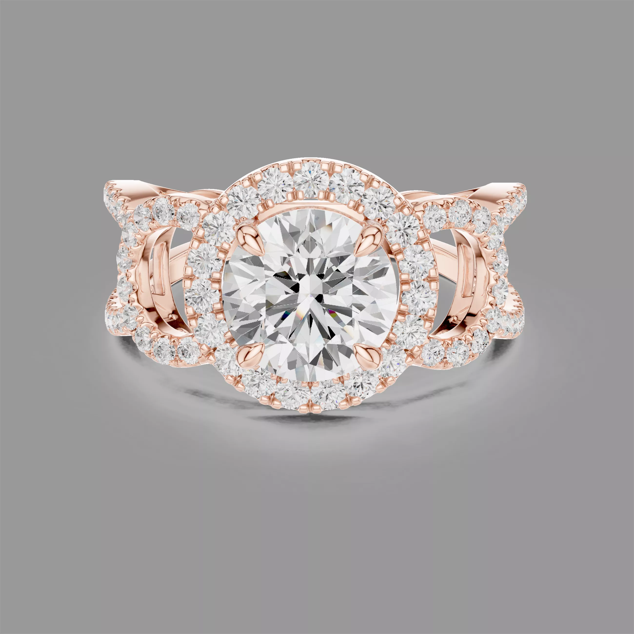 Cocktail Diamond Ring 3D print model