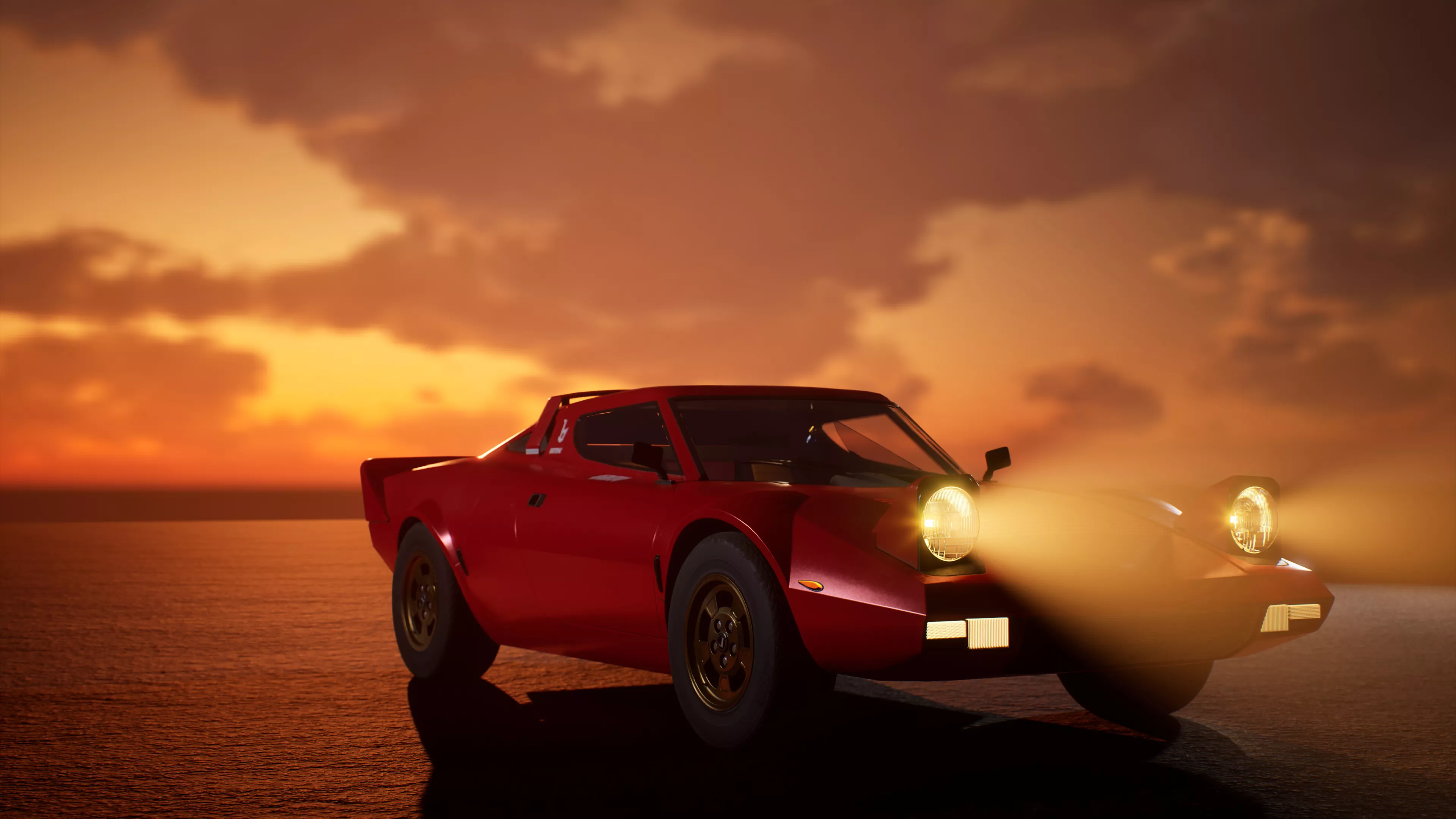 Lancia Stratos 1975 Low-poly 3D model