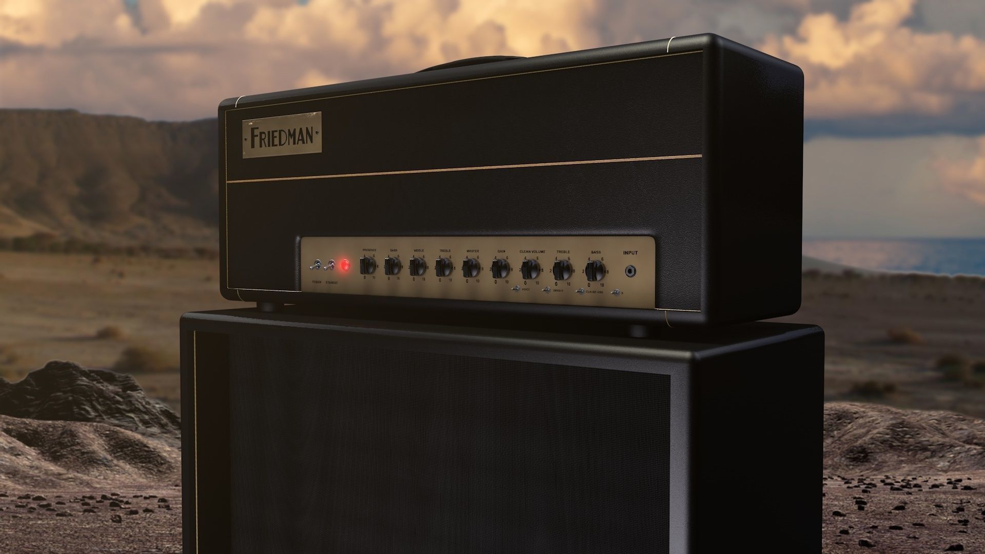 Friedman BE-100 Amp 3D model_6