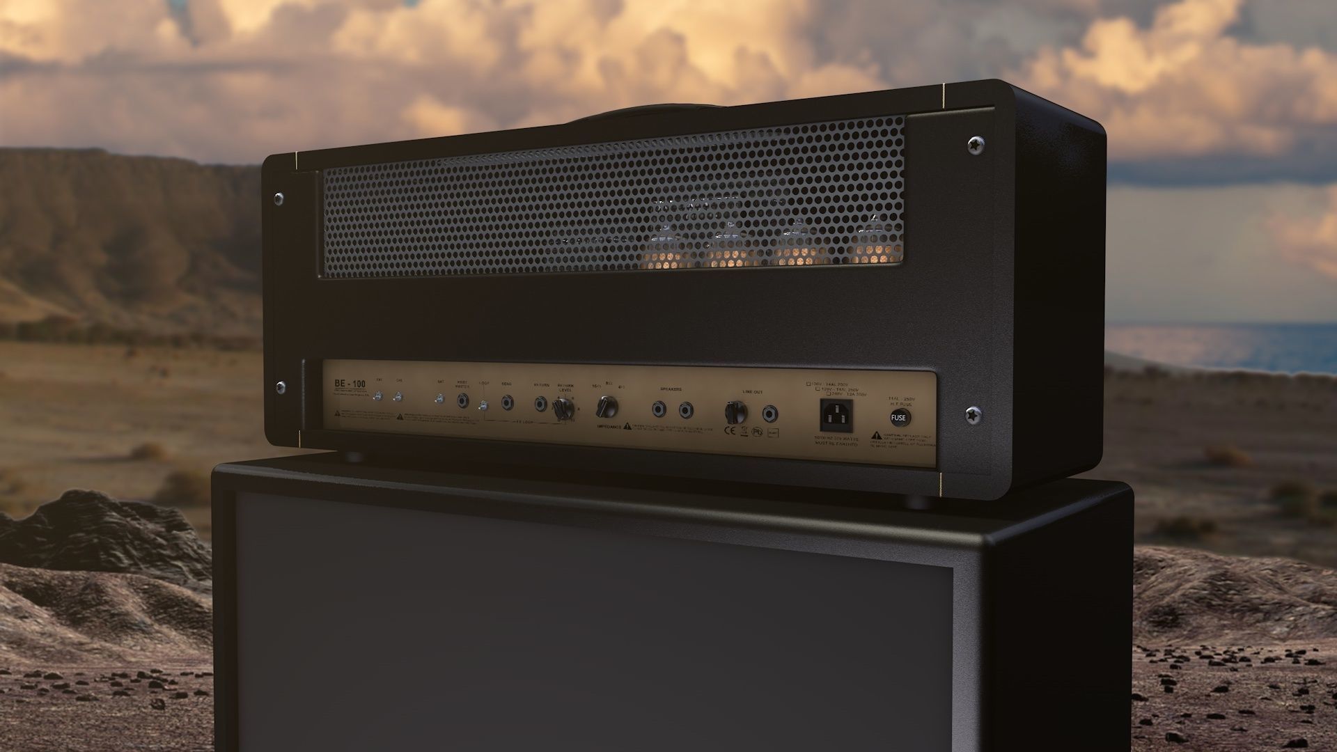 Friedman BE-100 Amp 3D model_10