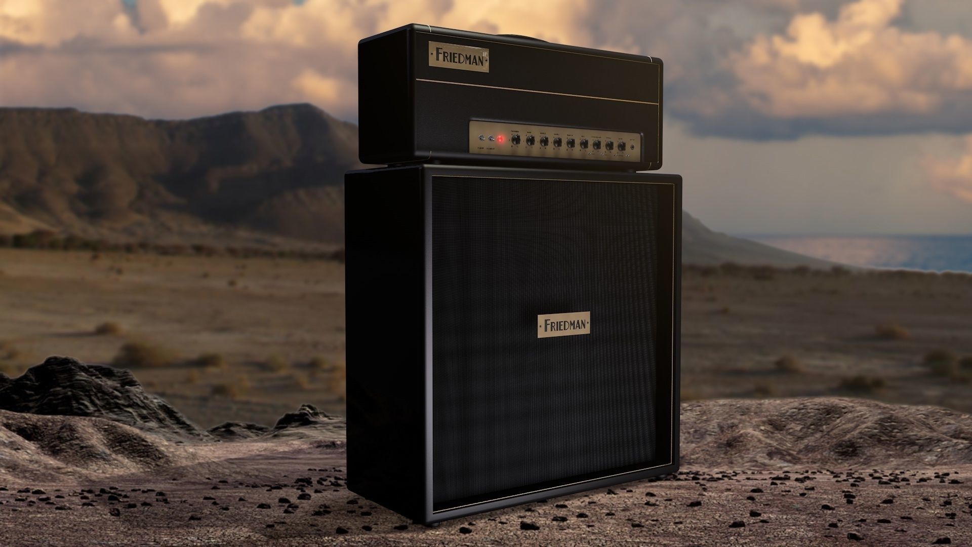 Friedman BE-100 Amp 3D model_8