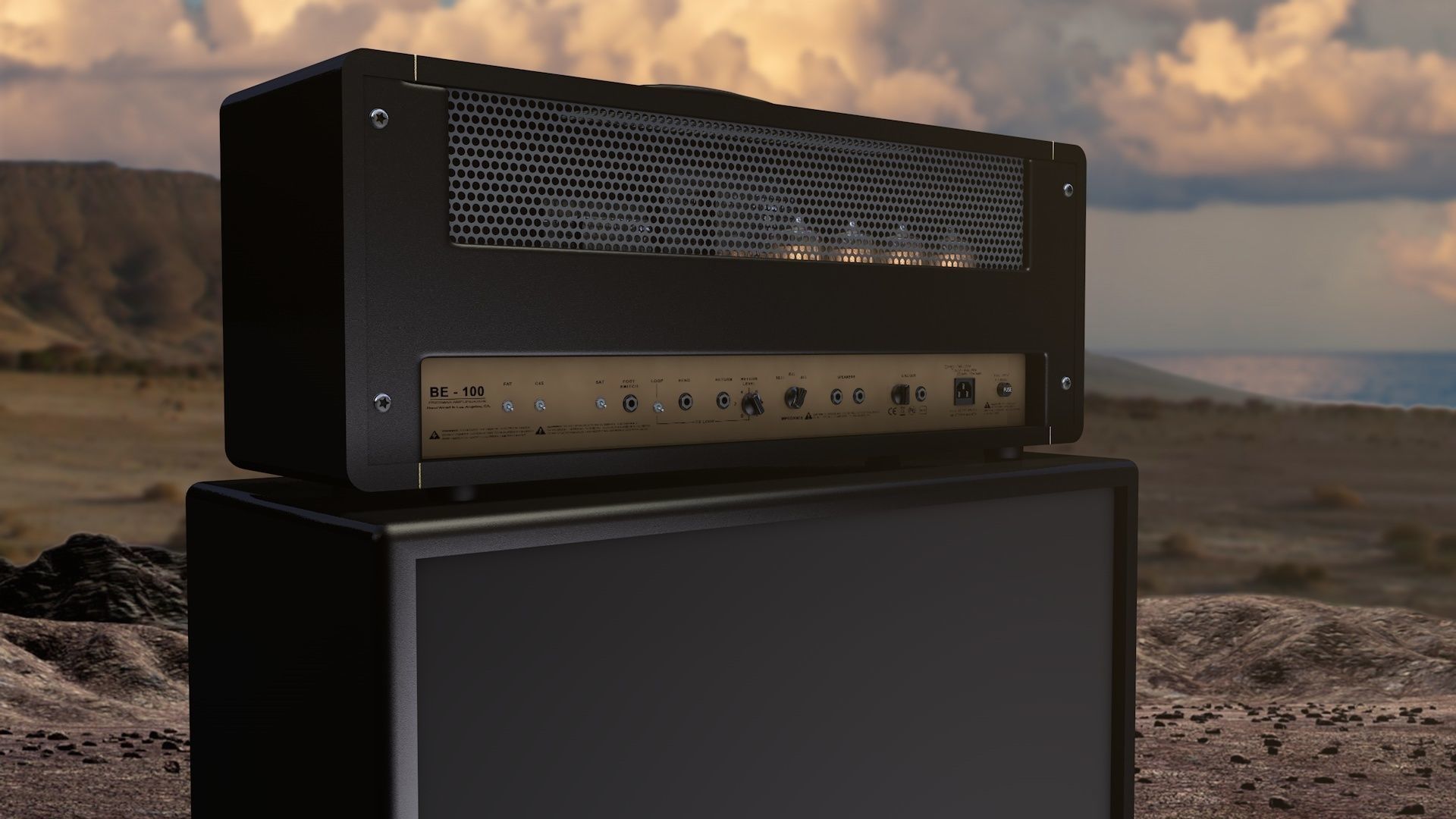 Friedman BE-100 Amp 3D model_11