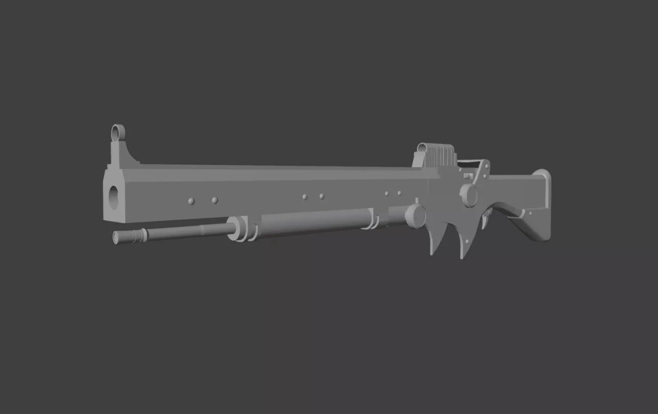 Foldable Legend of Vox Machina Bad News Rifle 3D print model