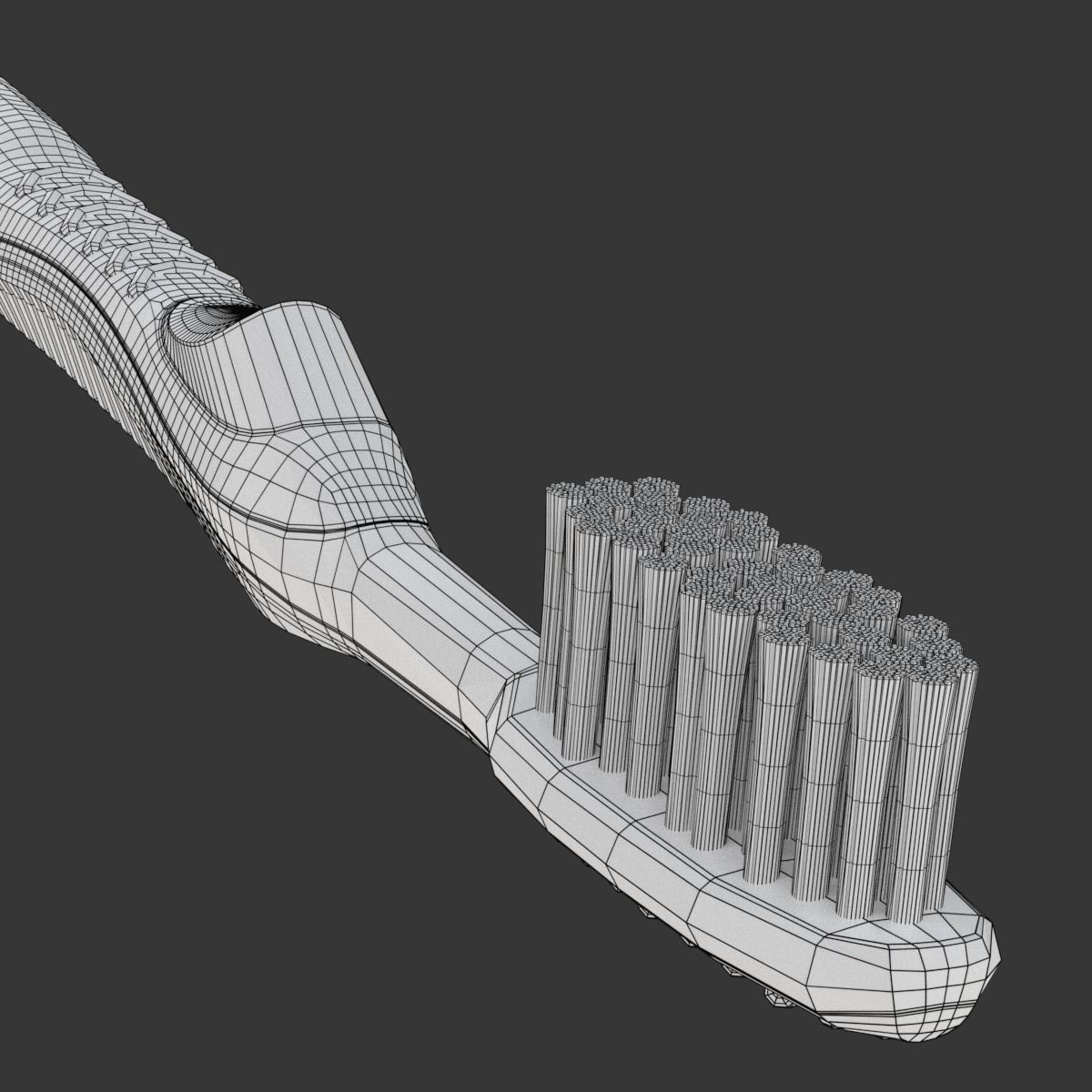 Toothbrush bristle electric 3D model_24