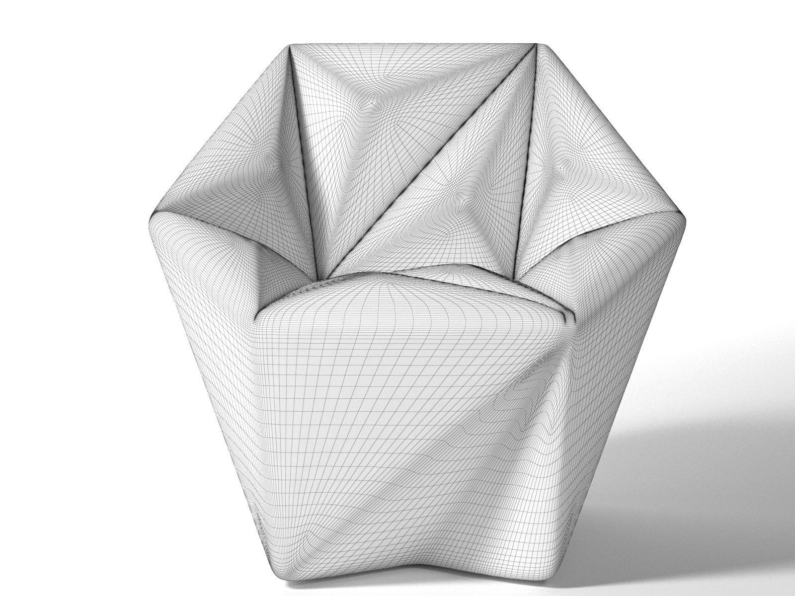 Gemma Armchair 3D model_4