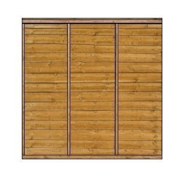 fence panel 6ft Low-poly 3D model_3