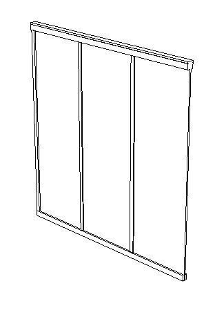 fence panel 6ft Low-poly 3D model_4