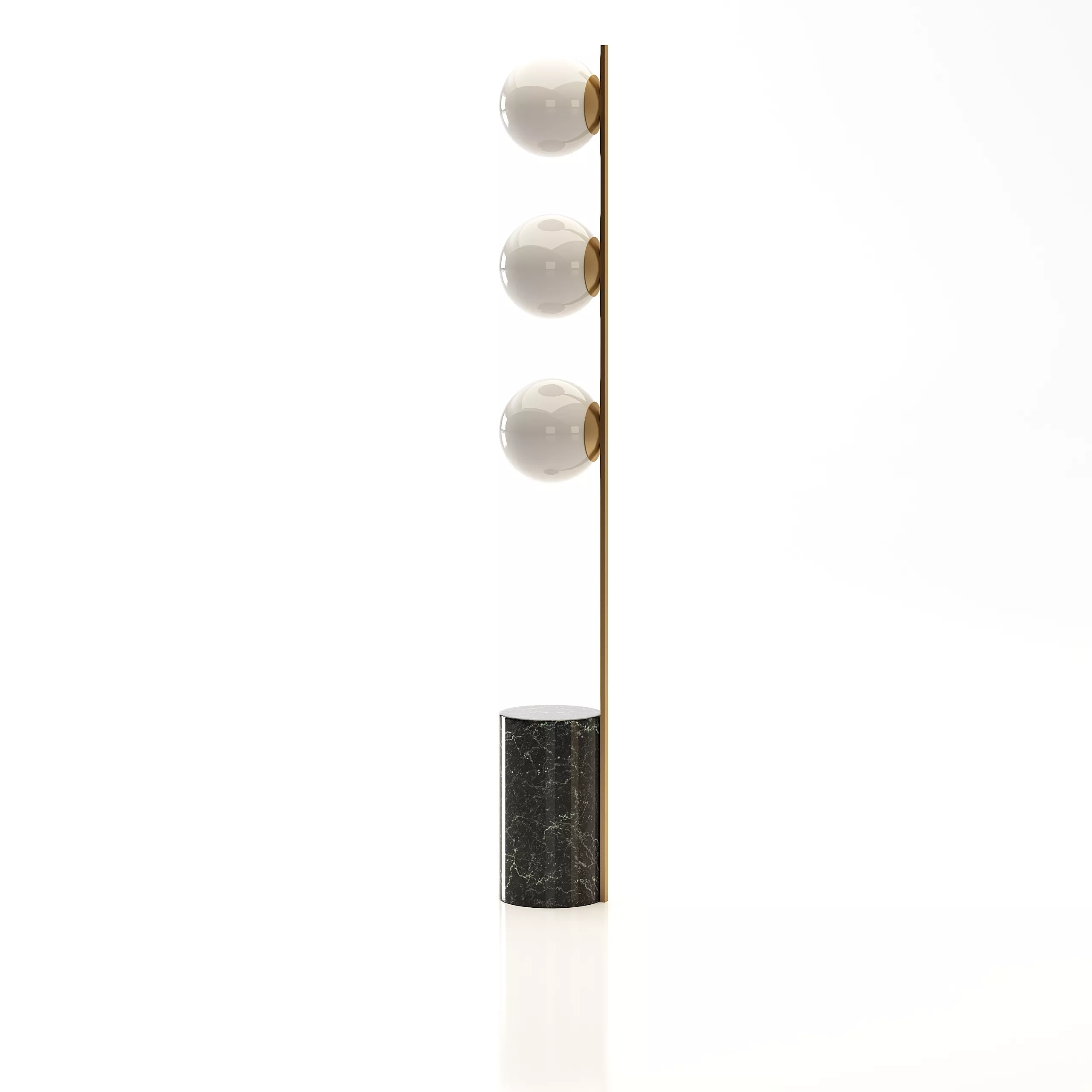 Modern Spherical Globe Floor Lamp Free 3D model