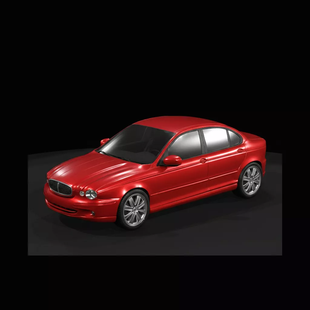 Jaguar X Type Sedan 2009 3D print model