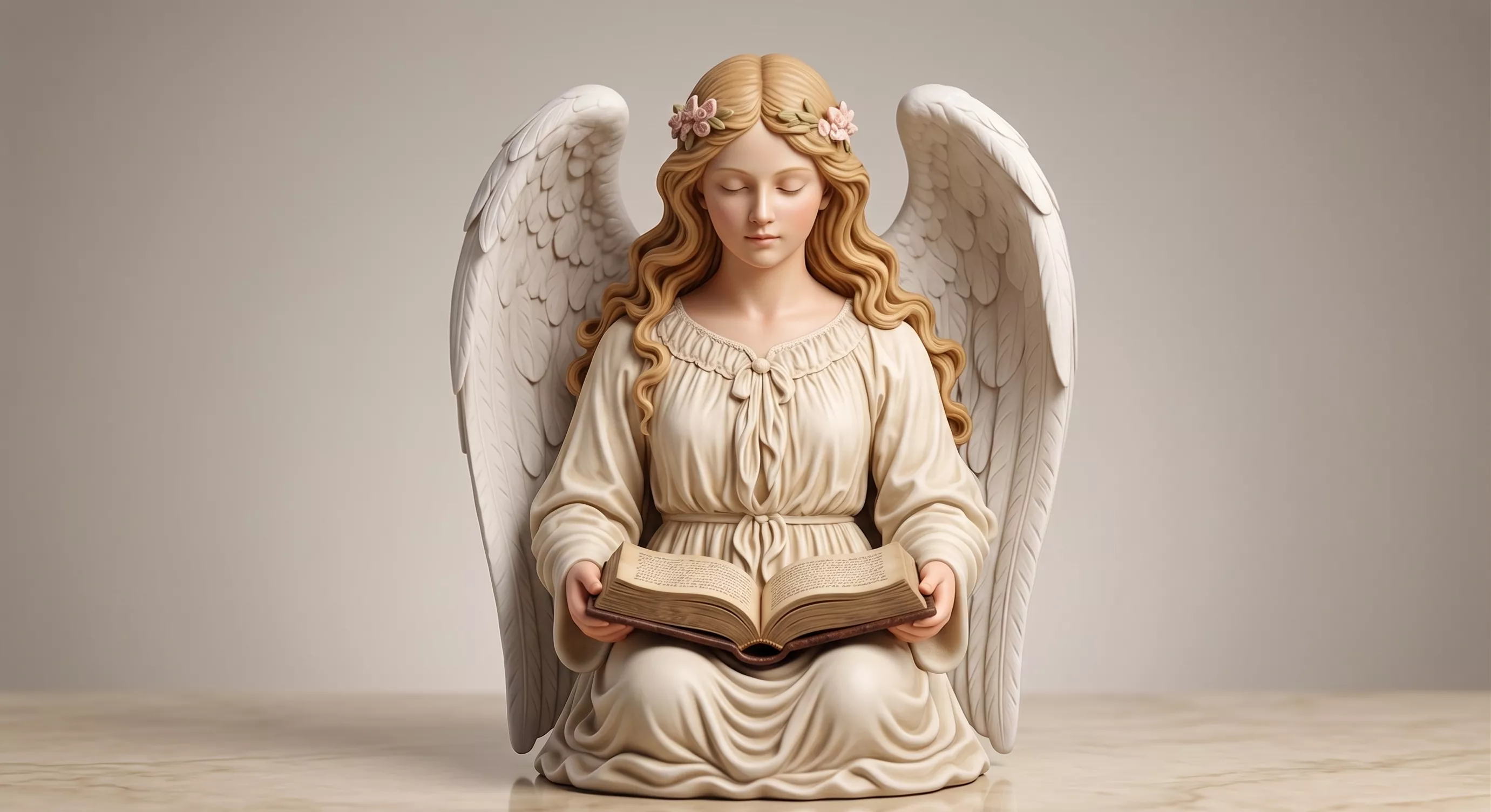 Guardian Angel Catholic Statue 3MF 3D Printable Model 3D print model