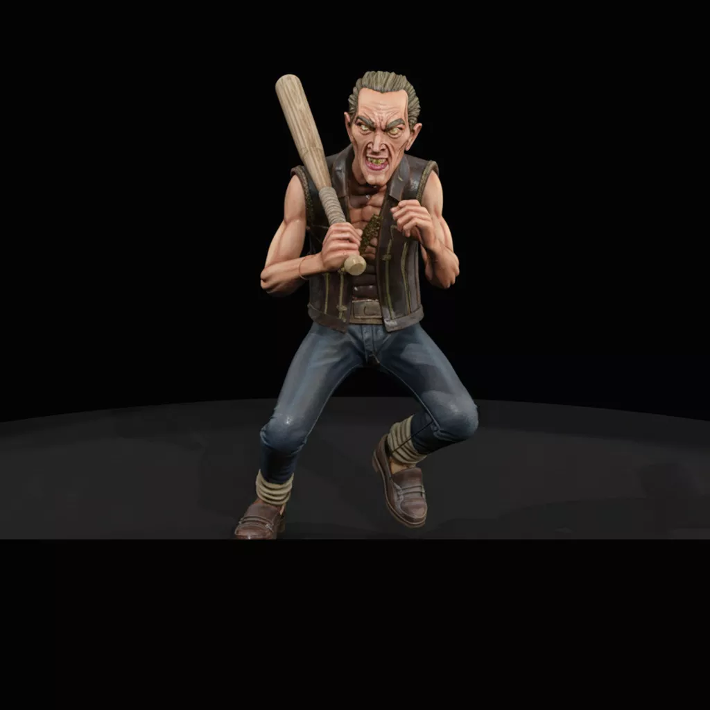 Tommy Sprocket Grimes 1980s Biker 3D print model