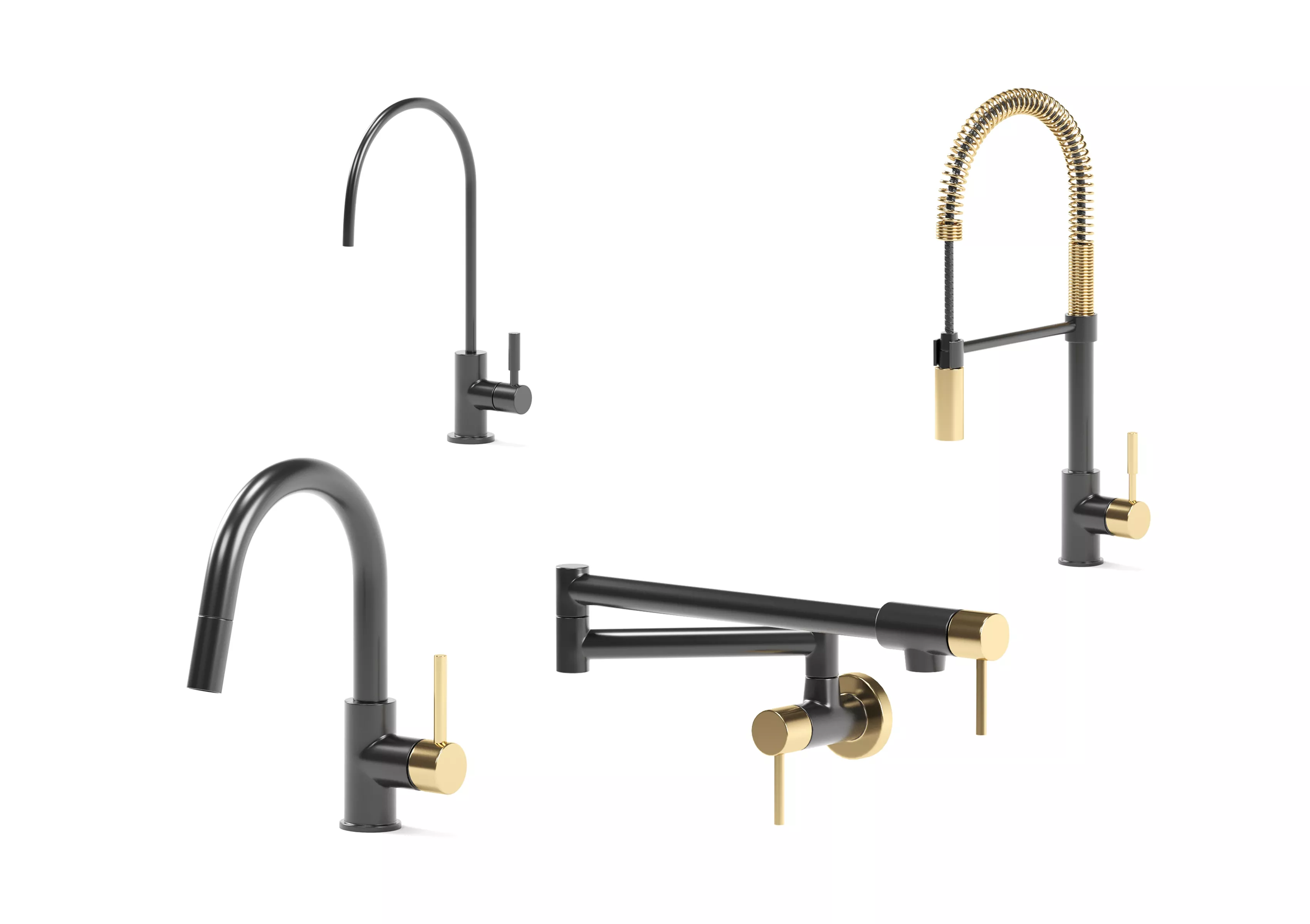 ZLINE kitchen faucets collection 3D model