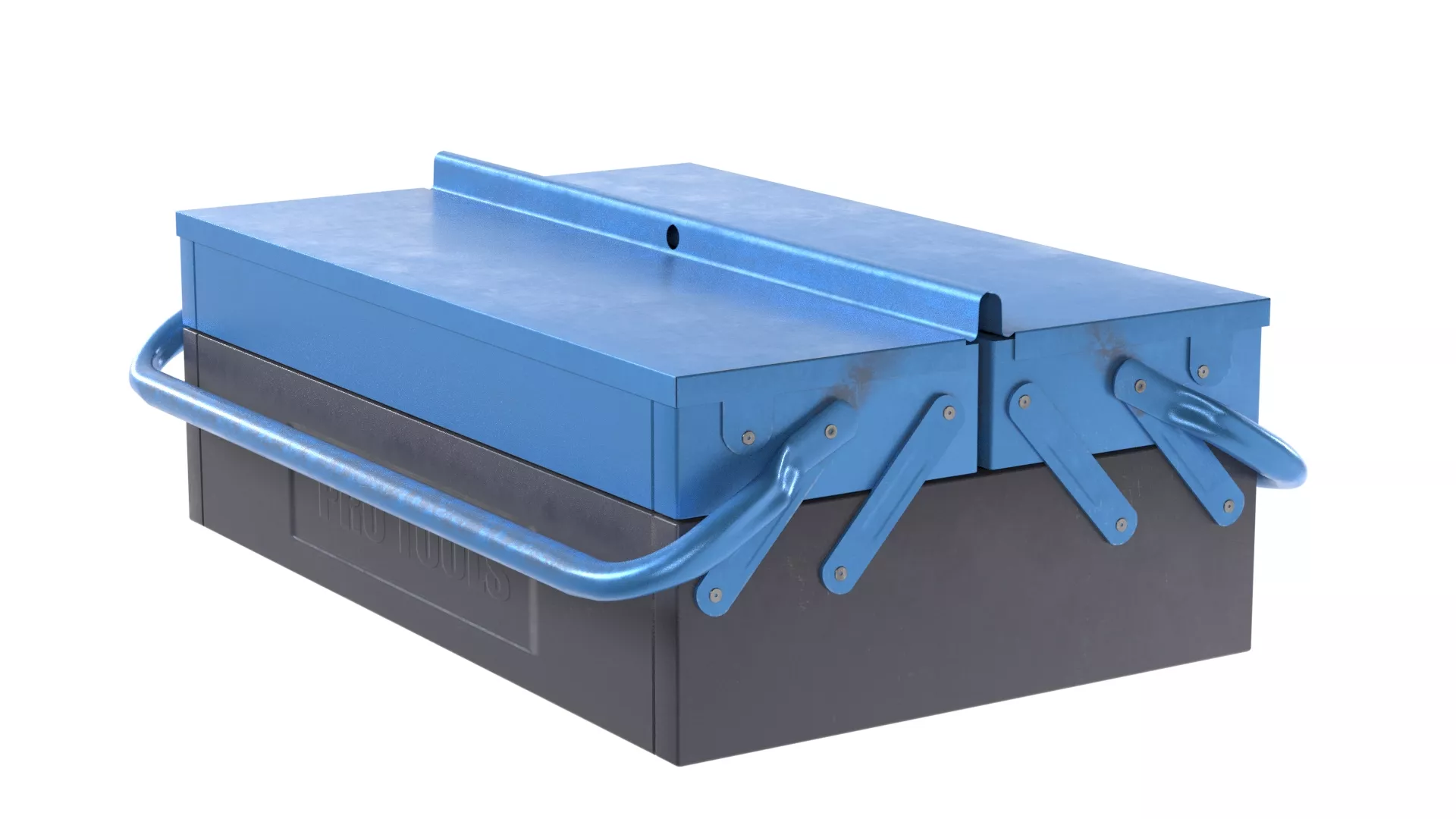 Metal tool box Low-poly 3D model