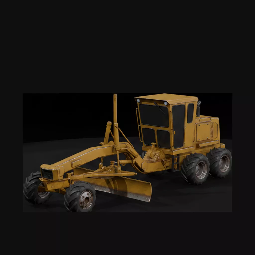 Road Motor Grader 3D print model