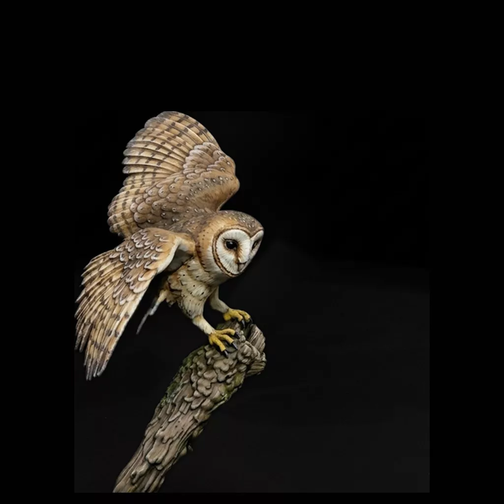 Barn Owl Sculpture Displays 3D print model