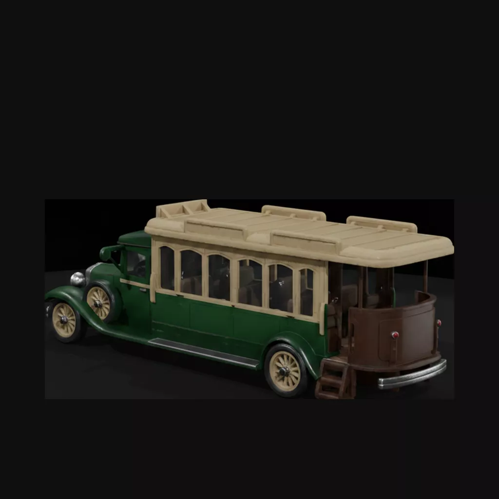 1929 Hop on Bus for Printing 3D print model