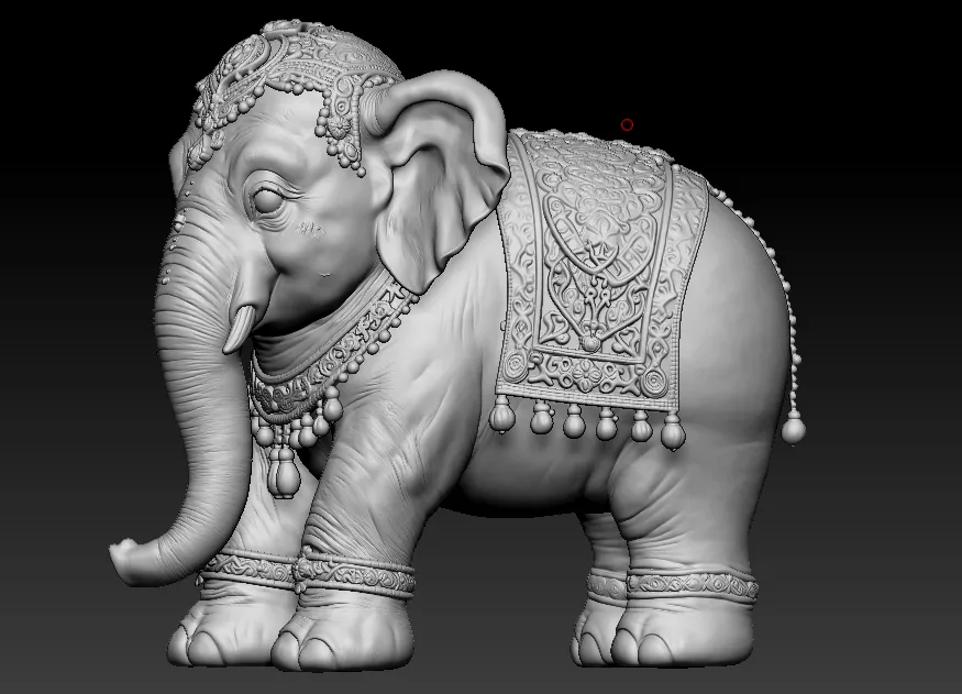 little elephant 3d model 3D print model