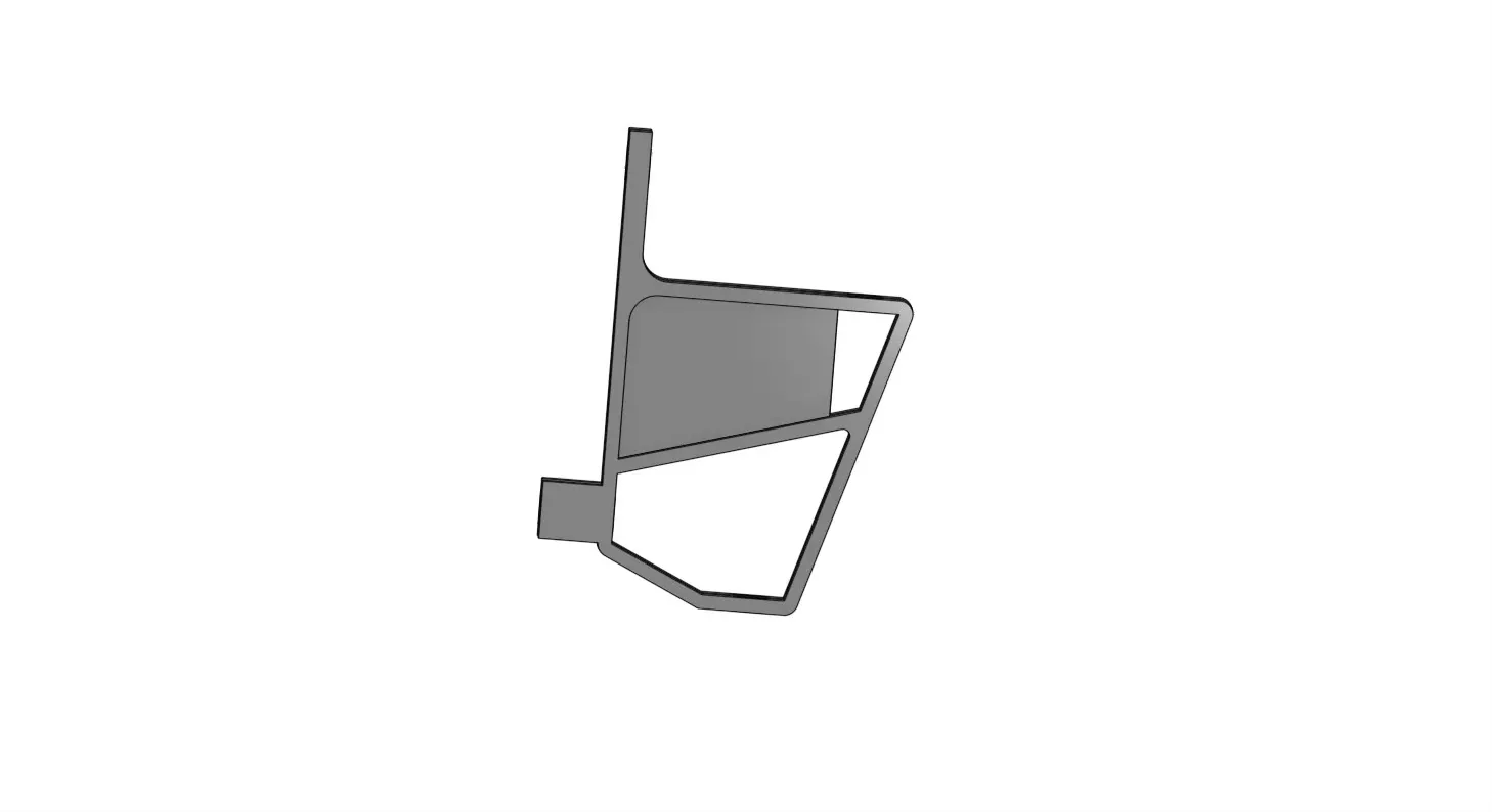 BMW E30 Side Cow Side CoverBracket Part 3D print model
