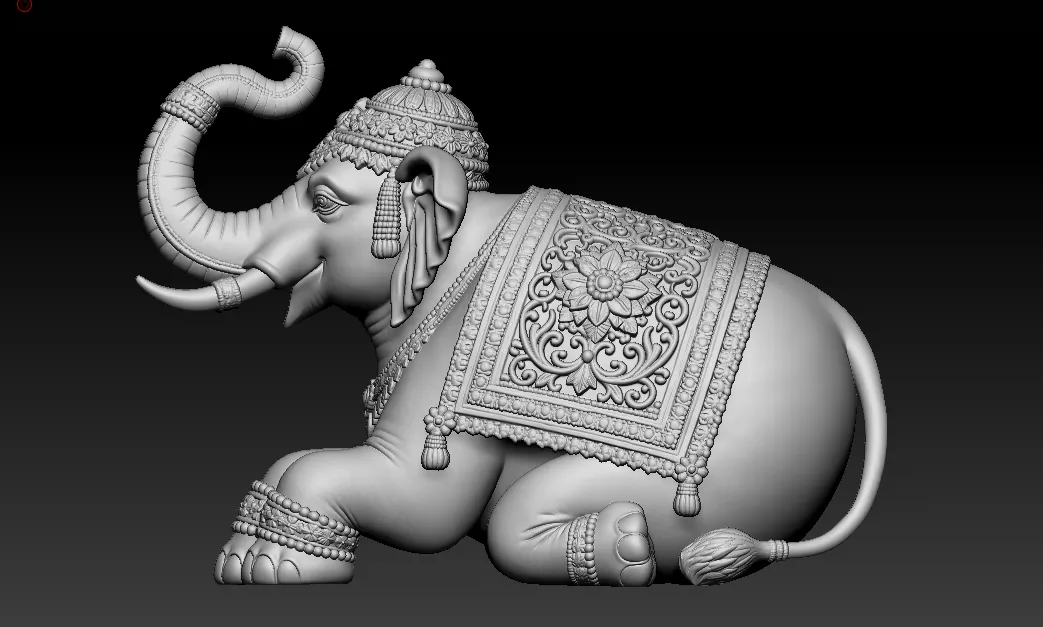 little elephant 3d model 3D print model