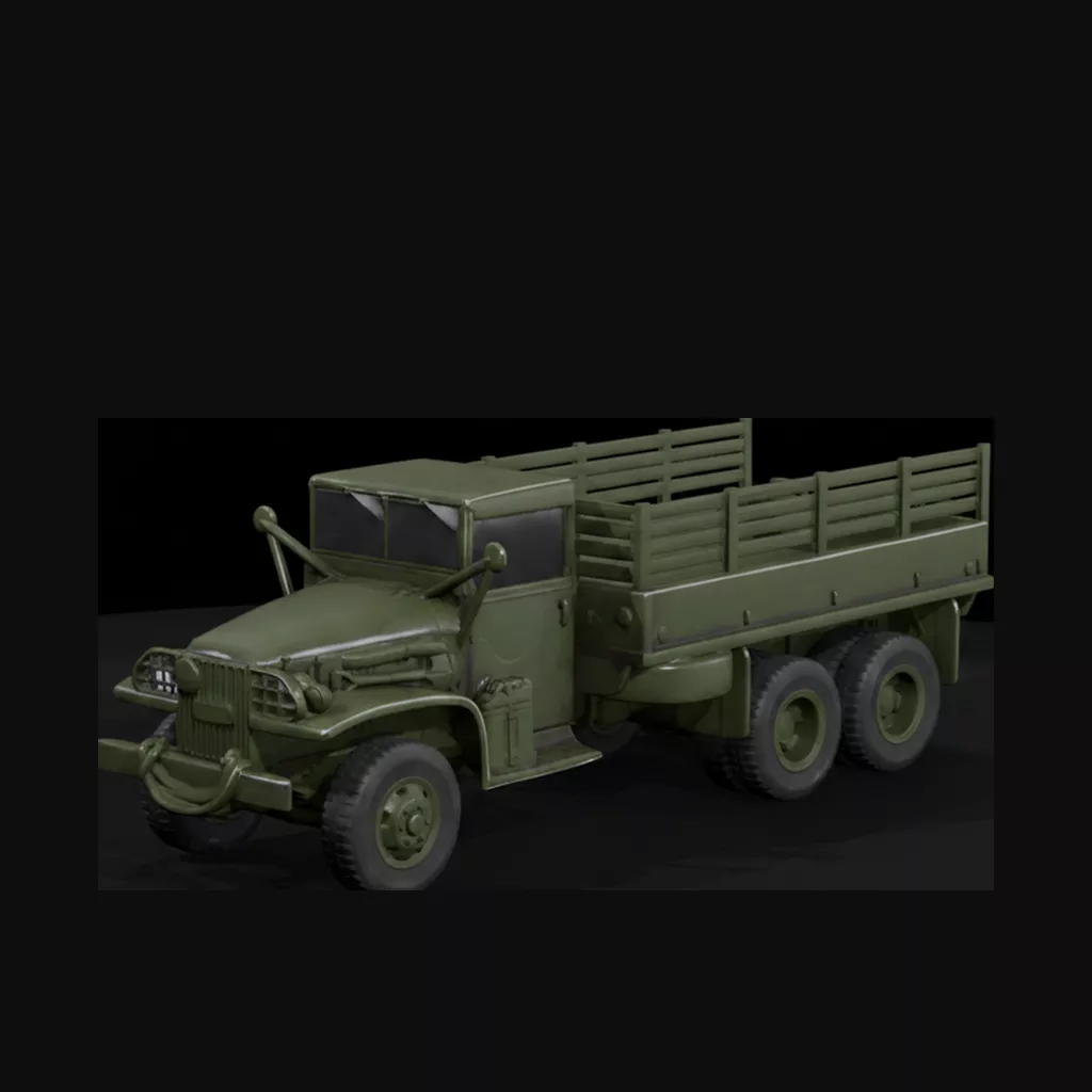Gmc 353 Open Top Military Truck 3D print model