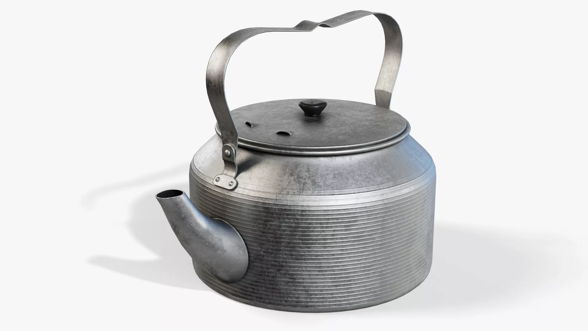 Kettle Camp Rustic Low-poly 3D model