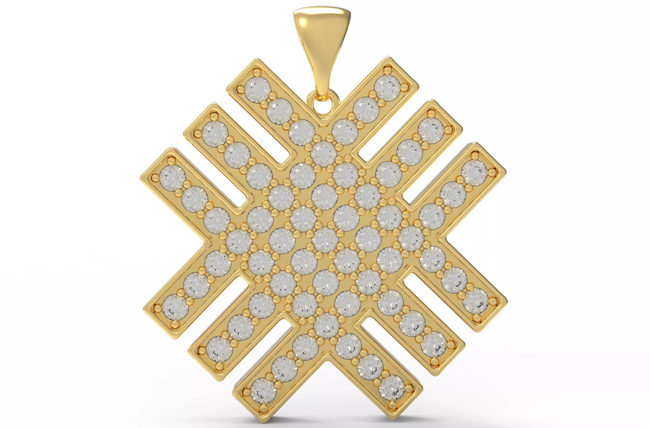 Burdock Pendant Anatolian Kilim Evil Eye Protection Abundance 3D print model