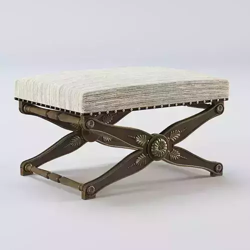 Classic Antique stool 3D model