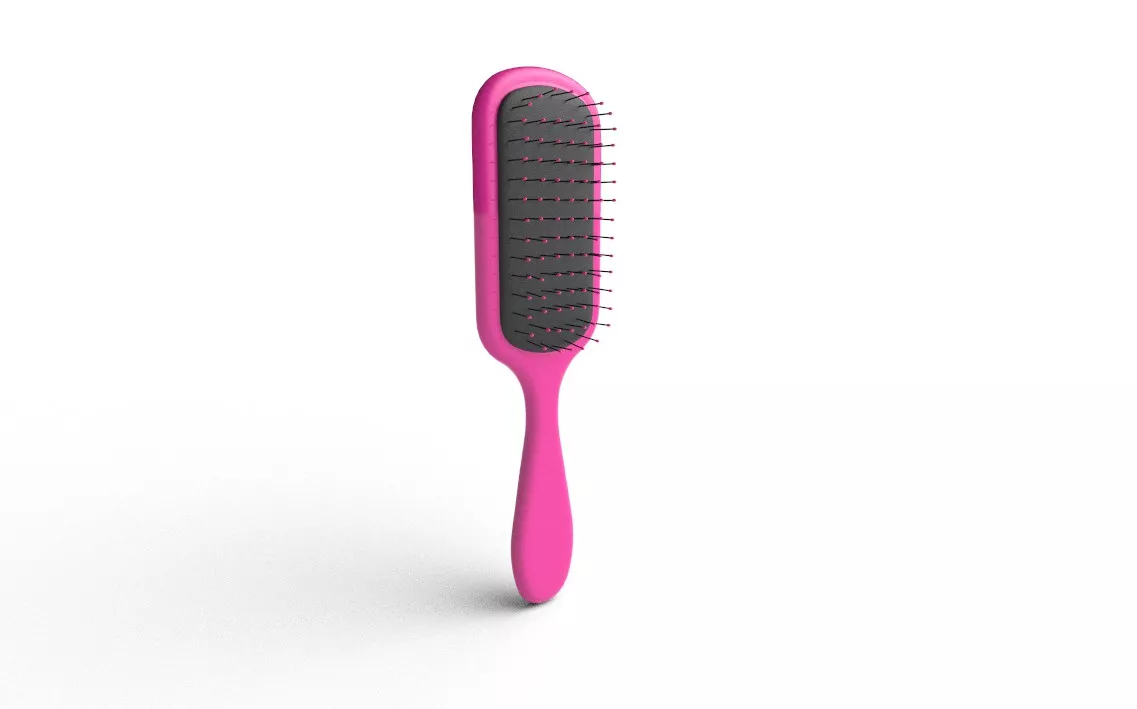 Hair Brush M03 Low-poly 3D model