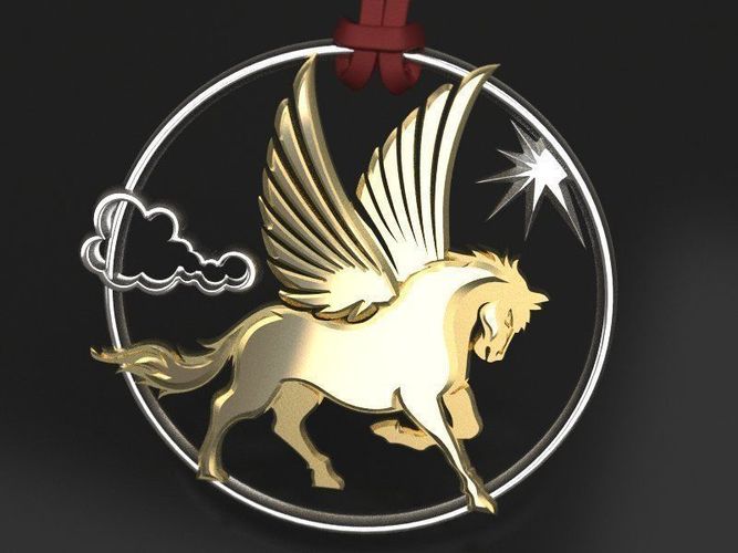 Pegasus pendant 3D print model