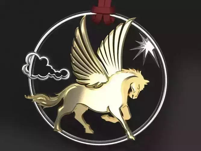 Pegasus pendant 3D print model