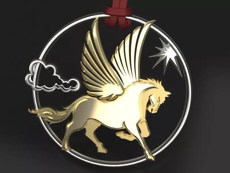 Pegasus pendant 3D print model