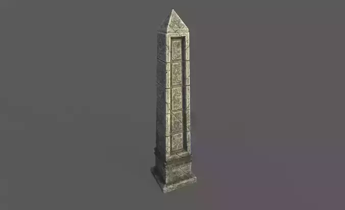 Low Poly Obelisk Low-poly 3D model Low Poly Obelisk Low-poly 3D model