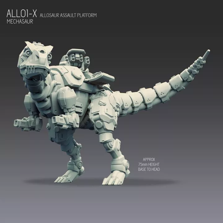 ALL01-X Allosaur Assault Platform 3D print model