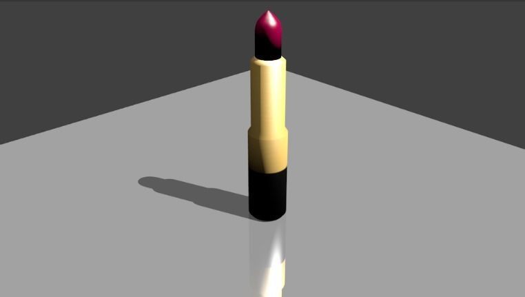 Lipstick 3D Model Low-poly 3D model_0
