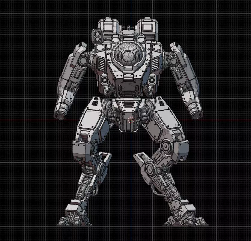 Heavy Assault Exo Mech 3D print model