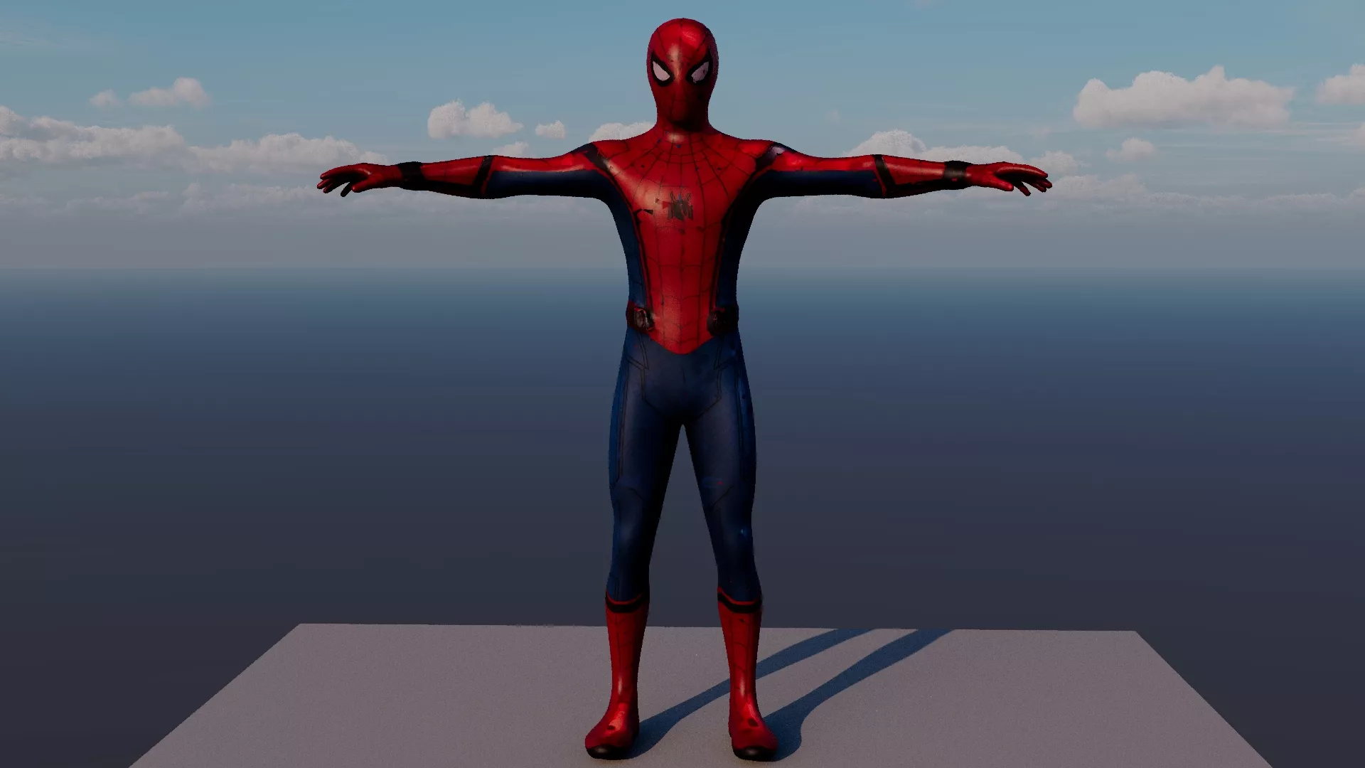 Spider man Free low-poly 3D model