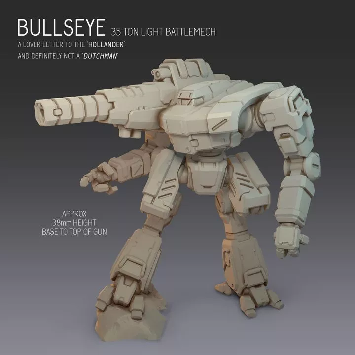 Bullseye Mech 3D print model